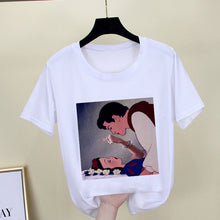 Load image into Gallery viewer, Mona Lisa T shirt Women spoof personality fashion Tshirt summer 2019 Harajuku aesthetics Short Sleeve White Tops Female T-shirt