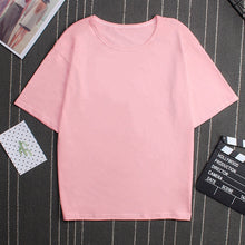 Load image into Gallery viewer, My Depression My Brain My Anxiety Letter Print Pink T Shirt Spoof Personality Vogue New Harajuku Casual Loose Women Top Clothing