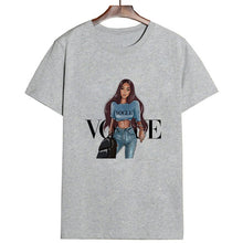 Load image into Gallery viewer, CZCCWD Camisetas Verano Mujer 2019 Thin Section T Shirt Vogue Letter Harajuku Female T-shirt Leisure Fashion Aesthetic Tshirt